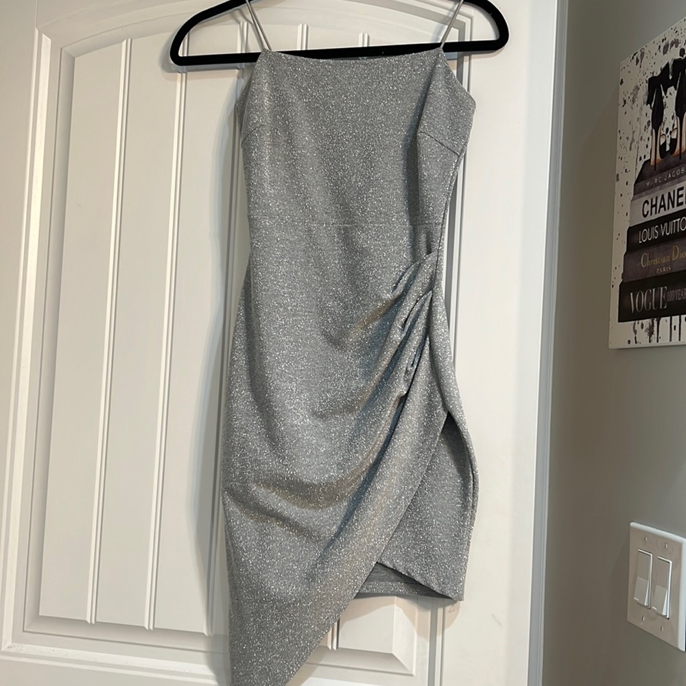 Windsor sparkly silver dress